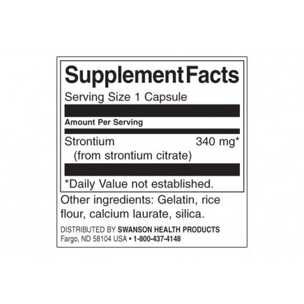 SW1195, SWS-11195 - Strontium Citrate 340 mg 60 Capsules в категория Минерали.