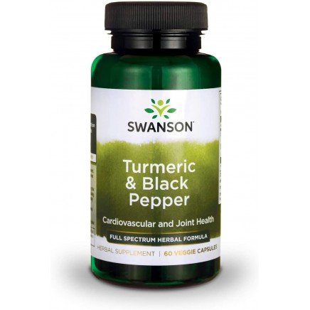 SWS-11613 - Turmeric & Black Pepper 60 Veggie Capsules в категория Холестерол.
