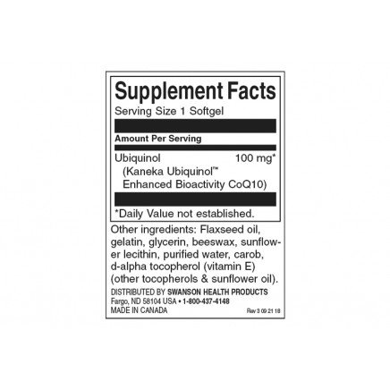 SWU377, SWS-02377, SWS-02377 - Ubiquinol 100 mg 60 Softgels в категория