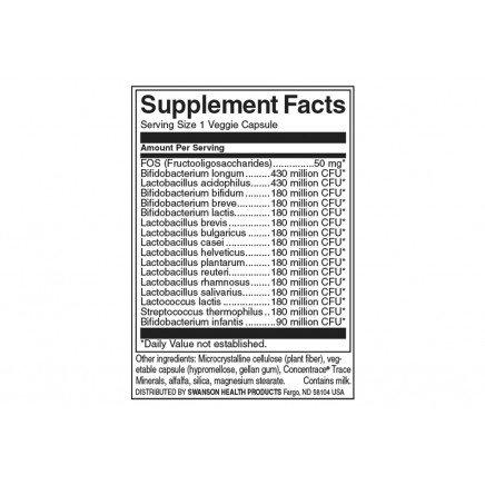 SWA051, SWS-19051 - Ultimate 16 Strain Probiotic with FOS 60 Veggie Capsules в категория