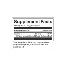 Vitamin D Complex with Vitamins D-2 & D-3 60 веге капсули Vitamin D Complex with Vitamins D-2 & D-3 60 веге капсули