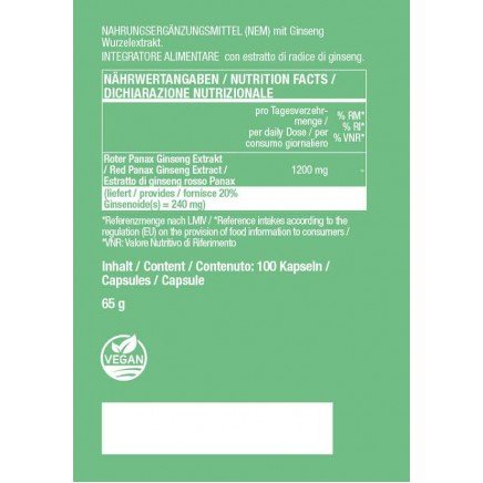 VTB-F8OG5Z - Roter Panax Ginseng Extrakt 600 mg 100 Kapseln в категория Стрес. Red