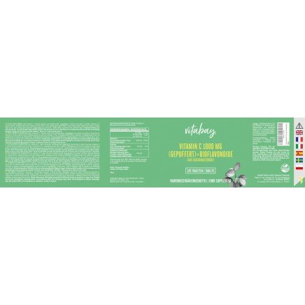 - Vitamin C 1000 mg + Bioflavonoide 120 Tablets в категория Витамин C. Vitamin C