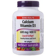 Calcium 600 mg Plus Vitamin D3 400 IU 90 гел-капсули