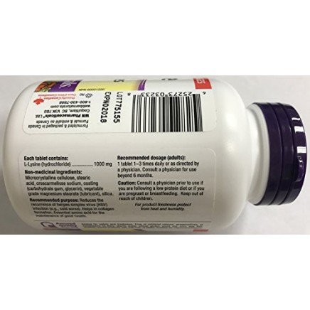WBR-03233, WBR-32338 - L-Lysine 1000 mg 60 tablets в категория Херпес.