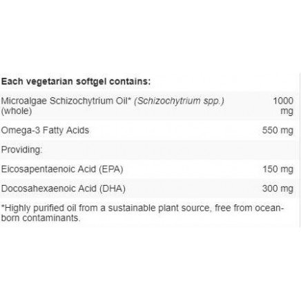 - Omega-3 From Microalgae 1000 mg 30 softgels в категория . Омега-3 от