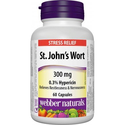WBR-03409 - St. Johns Wort 300 mg 60 Capsules в категория Стрес. St. Johns Wort