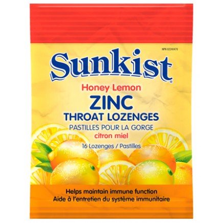 - Sunkist Zinc Throat Lozenges в категория Витамини. Витамин С +