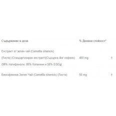 Зелен чай 400 мг 60 капсули Bulgaricus Зелен чай 400 мг 60 капсули Bulgaricus